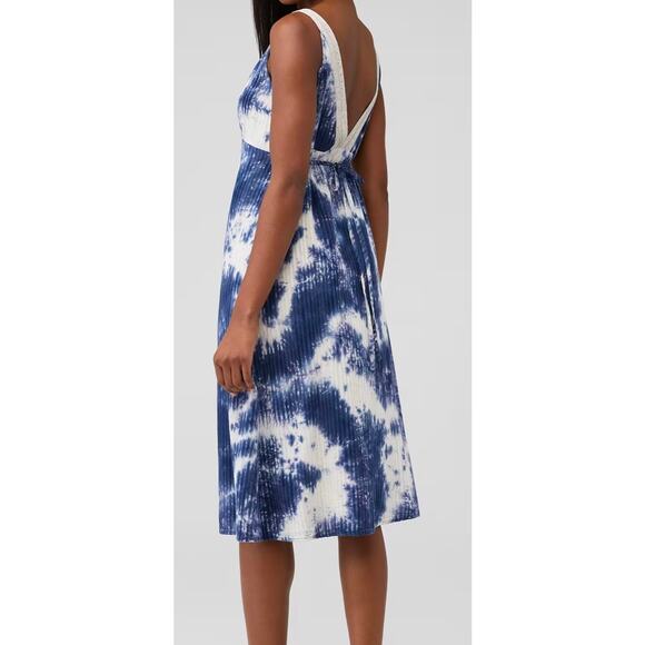 Line & Dot Fay Lace Trim Dress Blue Tie Dye Size M - Picture 3 of 10